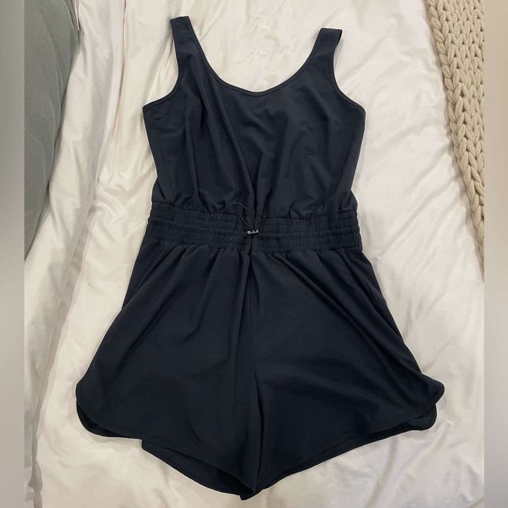 Abercrombie & Fitch Navy Sleeveless Jumpsuit